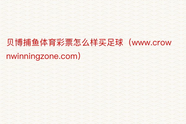 贝博捕鱼体育彩票怎么样买足球（www.crownwinningzone.com）